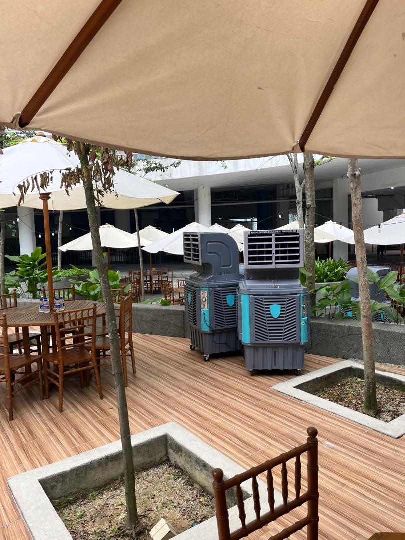 Canopy dining setup
